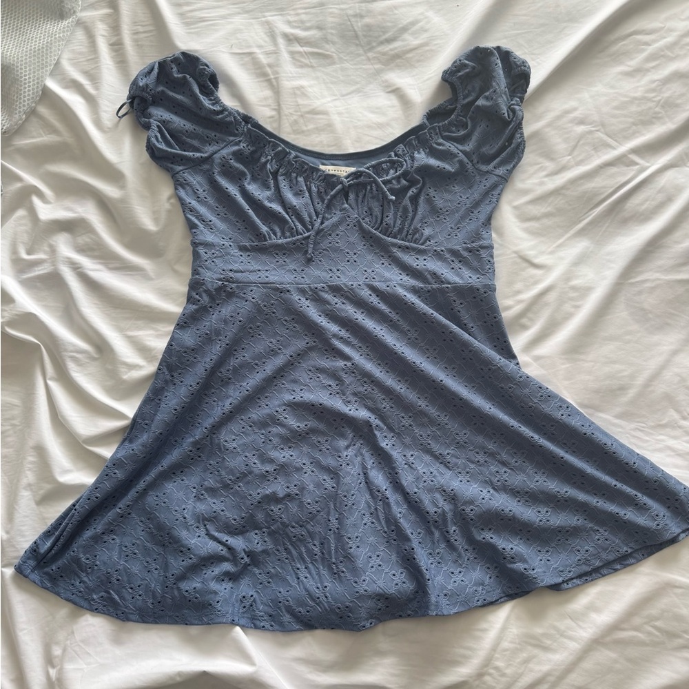 Aeropostale Blue Eyelet Babydoll Dress | XL
